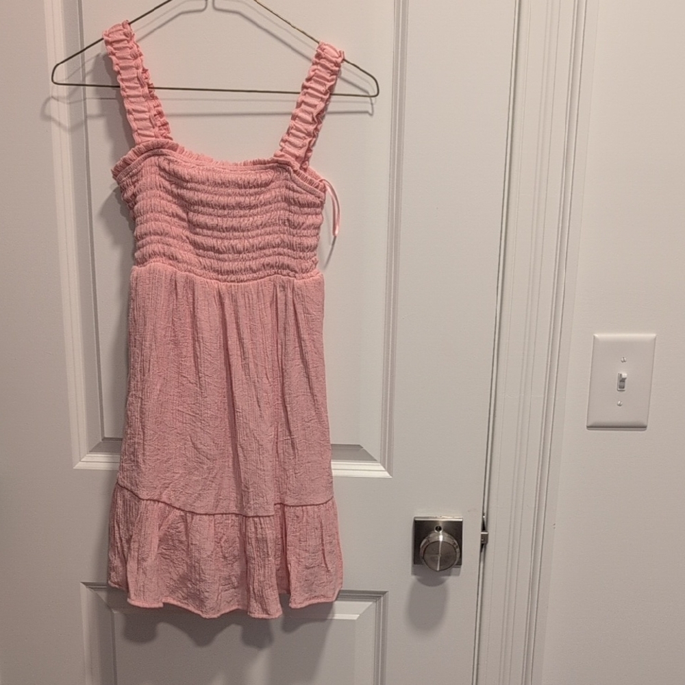 Franki By Francesca's Collections Pink Smocked Kids Dress Size 12